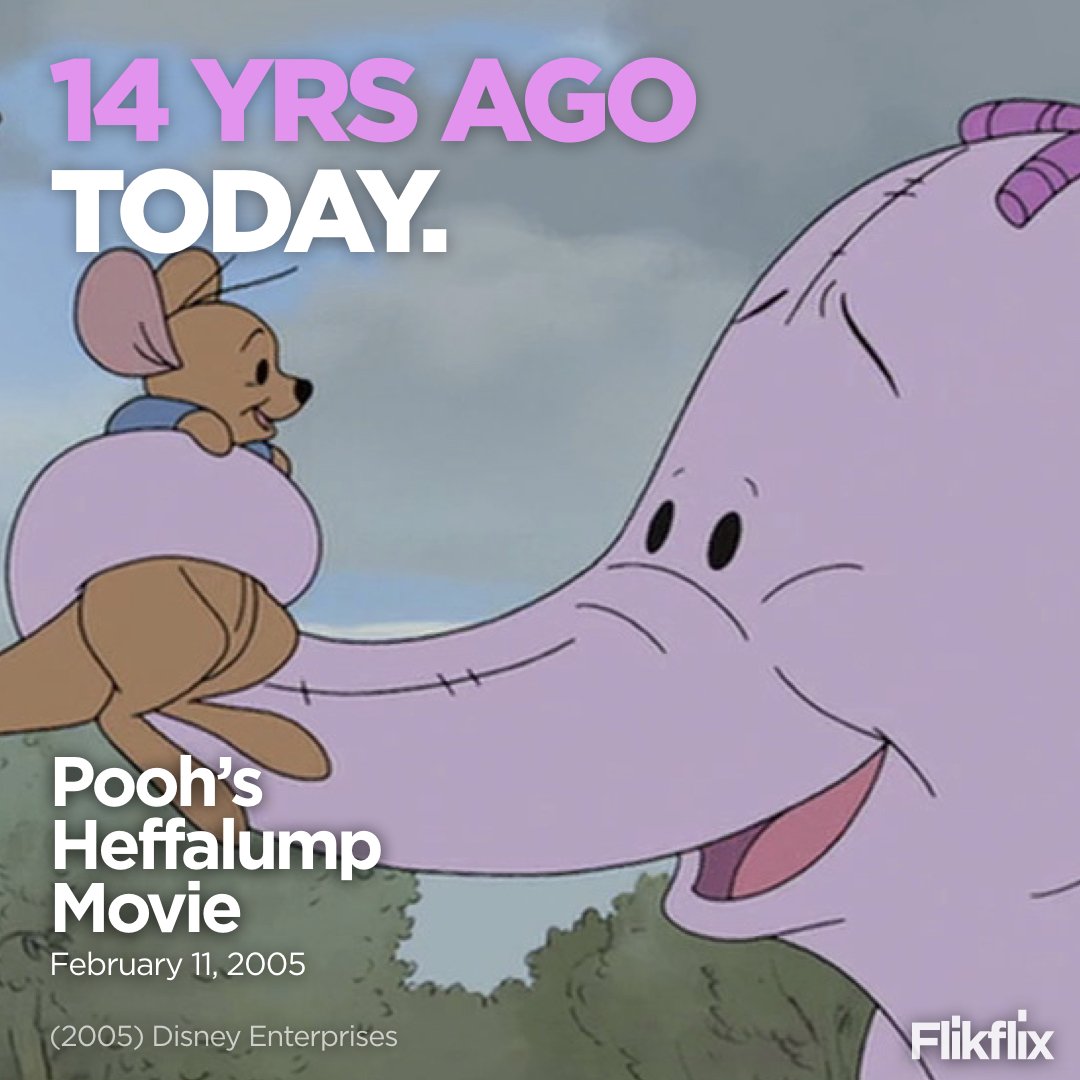 flikflix's tweet photo. Released 14 Years Ago Today. Find it on Flikflix. https://t.co/Q6Z6vNDQf4
#PoohsHeffalumpMovie #FlikflixPick #FrankNissen #JimCummings #JohnFiedler #KathSoucie #NikitaHopkins #KenSansom #PeterCullen #KyleStanger #BrendaBlethyn #AAMilne #LoveYourNextFlik https://t.co/kOnih0Ycyy