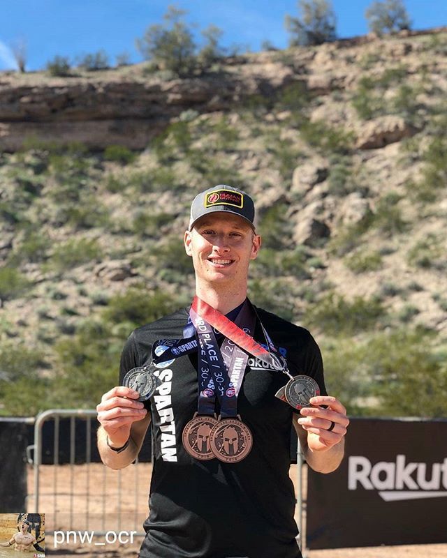 MudRunGuide's tweet photo. Great work! Reposted from @pnw_ocr - #medalmonday! Felt amazing to sneak onto the 30-34 AG podium both days! Felt less amazing to be attacked by a cactus spike ball... #spartanaz was a damn fine event! πΈ: @heathercatherineb - #regrann https://t.co/CoBSUlYYOj https://t.co/Wo3Mgp5VHD