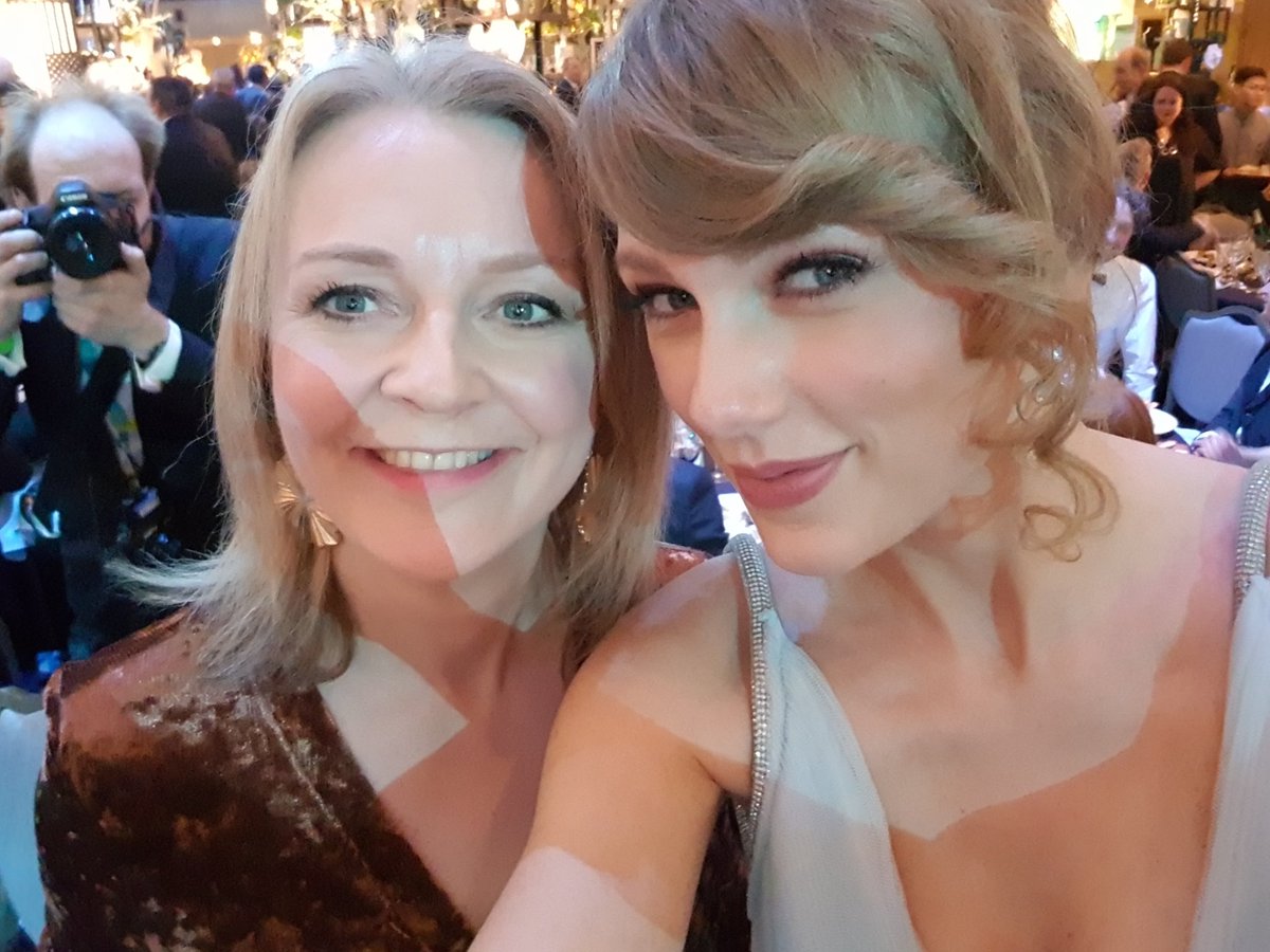 I'm sorry, the old Liz Truss can't come to the phone right now.....because she's with @taylorswift13. #NightAtTheBaftas #twitteredition