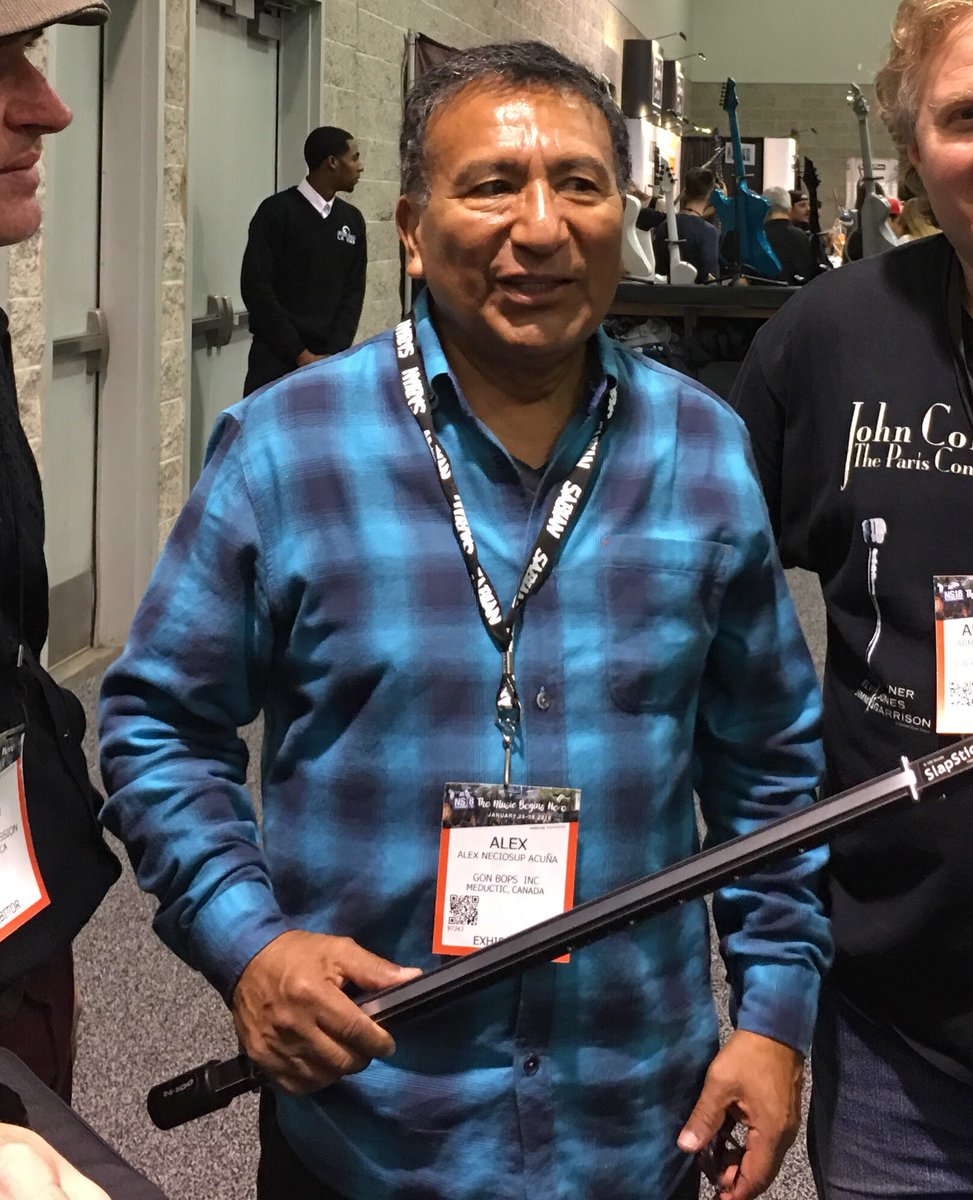 TheSLAPEROO's tweet photo. Percussion legend Alex Acuña with his new N-100 PRO.
#slaperoo https://t.co/sqtQXRJXWU