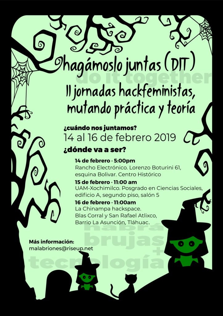 Hackerosa's tweet photo. Ya vienen las II Jornadas Hackfeministas en el @hackrancho la @UAMXoc y la #LaChinampaHackLab más info -> https://t.co/UJT2sCeUIA <3 #HagámosloJuntas https://t.co/gOReJPpzzb