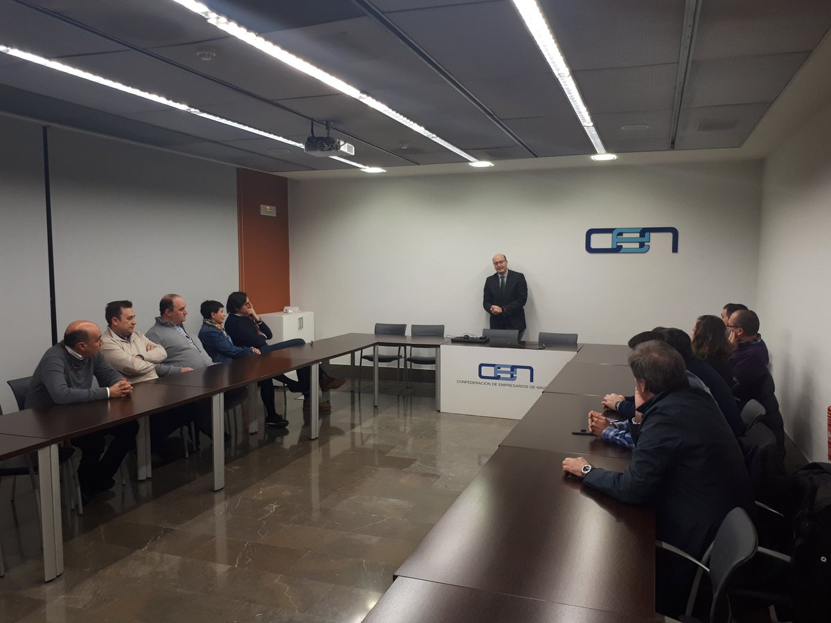 CEN_Navarra's tweet photo. Nuestro secretario general @CFVal interviene en el encuentro con las empresas de @LINCNAVARRA https://t.co/M82yfRfxKW