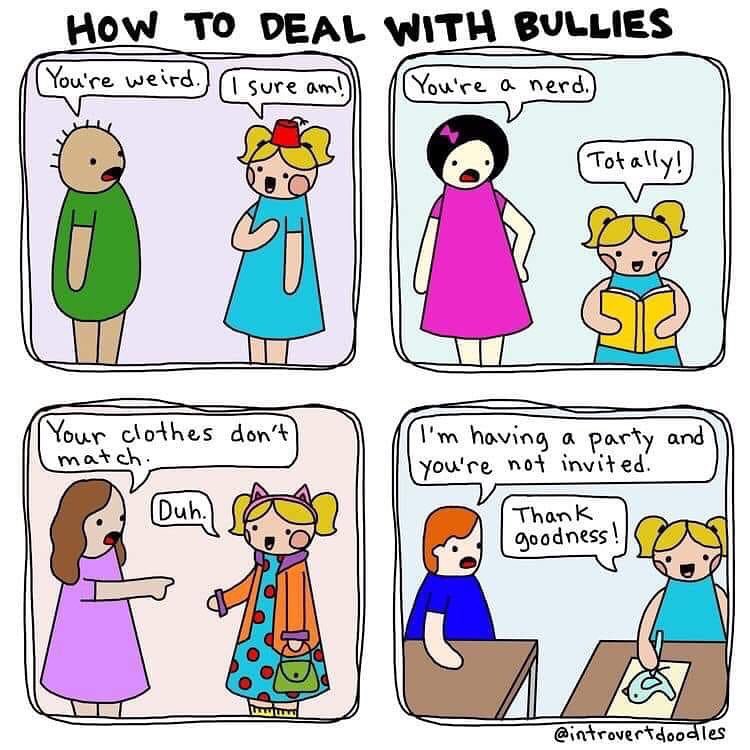 sonyagomez_'s tweet photo. How to deal with #bullies 💖 https://t.co/oHx6I4p2H6