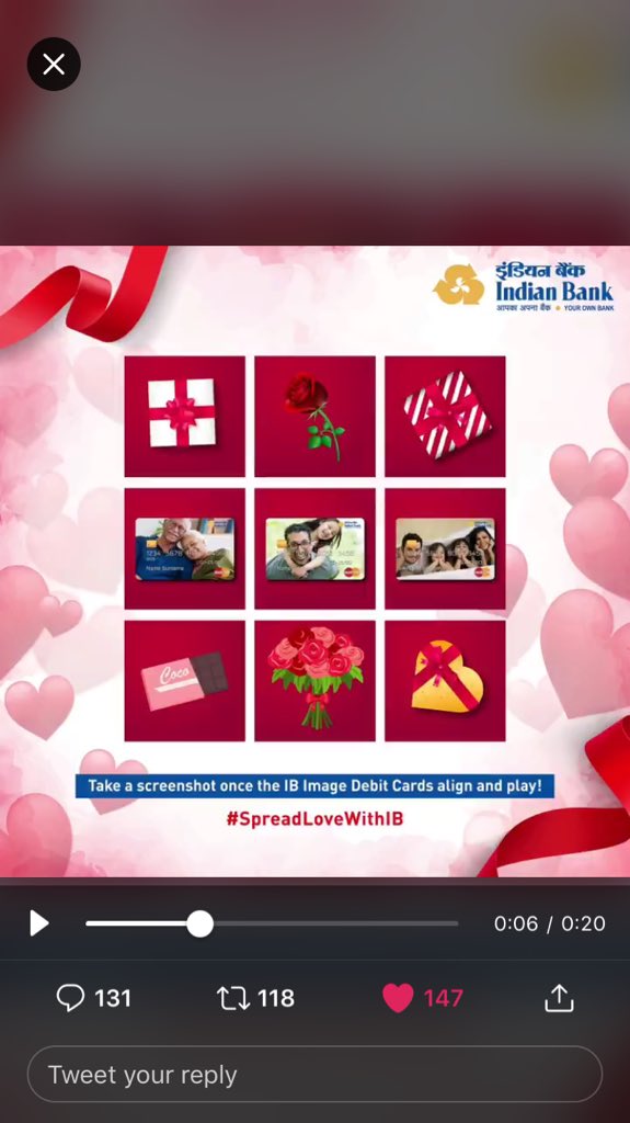 SayyedJenifer's tweet photo. @MyIndianBank @Gopal29 #SpreadLoveWithIB
Join @Khushnaaz26 @harveensachdeva @deepadhan @Gopal29 https://t.co/zEv82MDt94