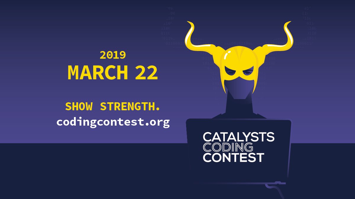 Coding_Contest's tweet image. Ready for 22nd March? We're all busy with preparations!
Free registration: codingcontest.org
#catalystscodingcontest #thebestcoderintown #thebestcoderintheworld