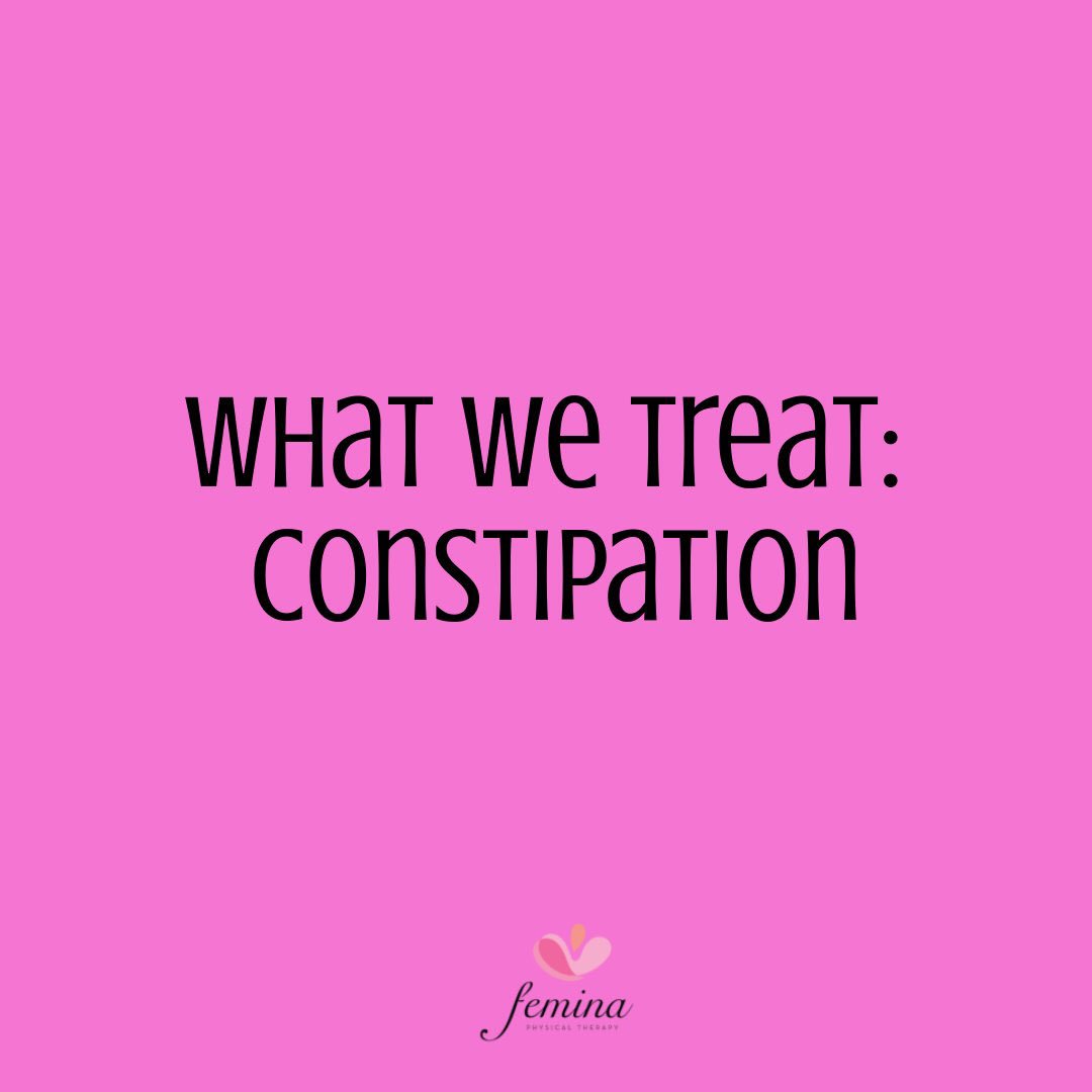 At Femina Physical Therapy we treat constipation and chronic constipation. Check out our blog posts at feminapt.com/blog to learn more about constipation. #constipation #health #pelvichealth #pelvicfloor #pelvicpt #pelvicot #healthyhabits