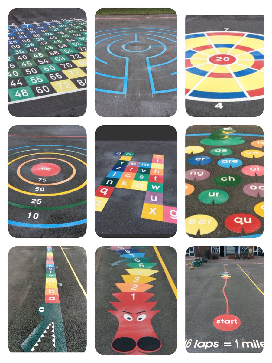 DurhamLanePri's tweet photo. We’ve had our KS1 and KS2 playground remarked today! The school’s council chose the designs and it looks fantastic! The children can’t wait to start playing on it. Great work by @ProjPlaygrounds 👍 https://t.co/18cmmzlWet