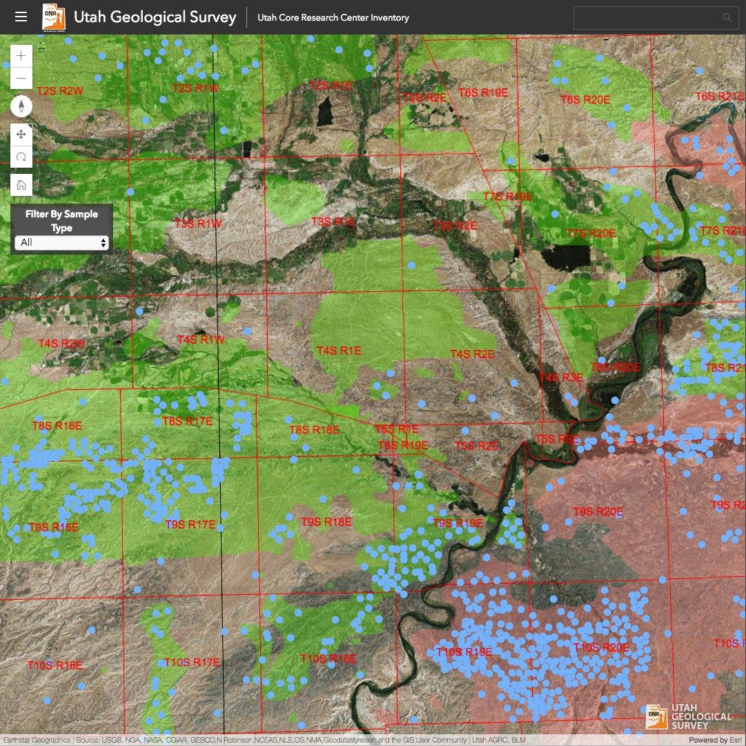 utahgeological's tweet image. The Utah Core Research Center&apos;s inventory is now available as an interactive web app. Explore this extensive collection of geologic core and cuttings using the searchable map or download the complete database - geology.utah.gov/apps/rockcore/… #utahgeology #geology #coresample