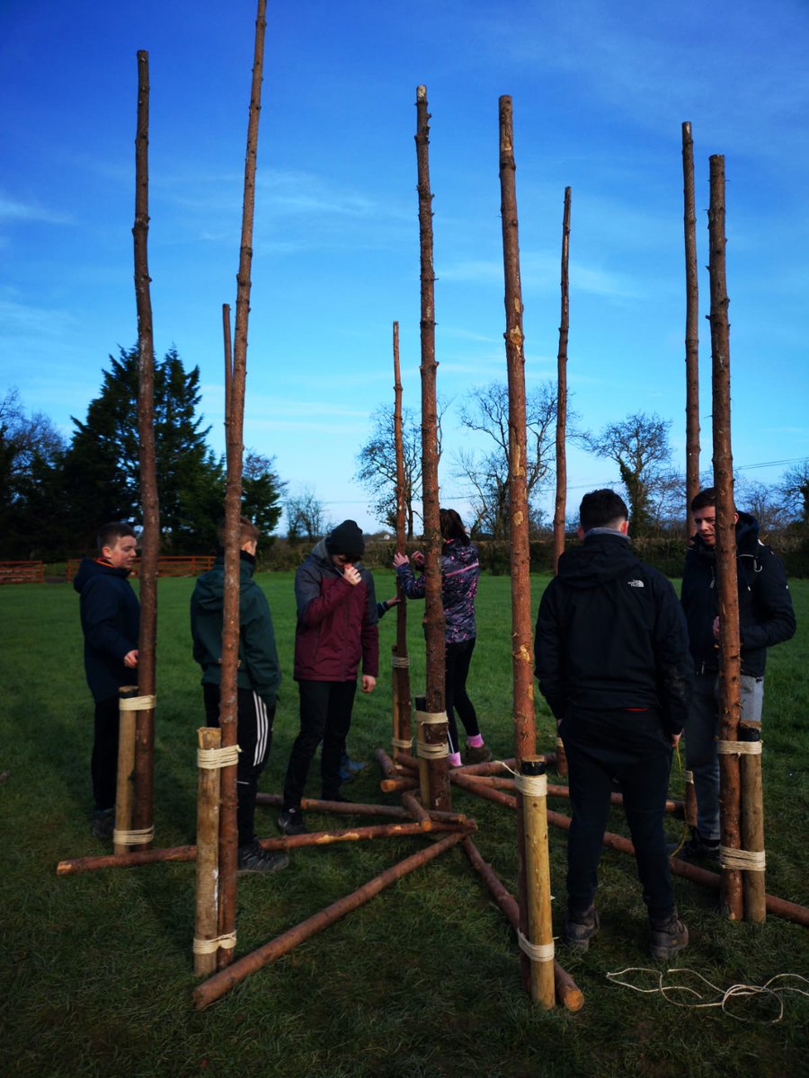 CollonCampsite's tweet photo. A few pics from last weekend. Well done to the @4thlouthscouts on their impressive #SpiralStaircase pioneering project @ScoutingIreland https://t.co/4B97yYXXyc