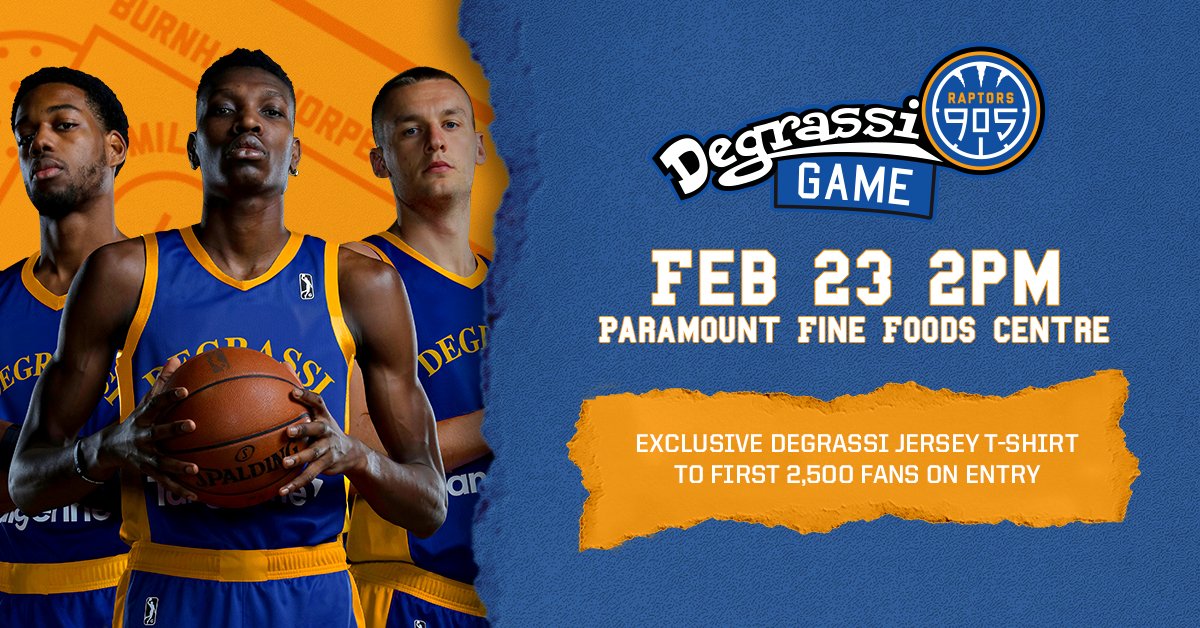 Degrassi (@degrassi) on Twitter photo Degrassi x <a href="/Raptors905/">Raptors 905</a>! 🏀 Fresh jerseys, guest appearances, Degrassi-themed giveaways & more! Tickets: rpt.rs/2D7eho0 Degrassi x <a href="/Raptors905/">Raptors 905</a>! 🏀 Fresh jerseys, guest appearances, Degrassi-themed giveaways & more! Tickets: rpt.rs/2D7eho0
