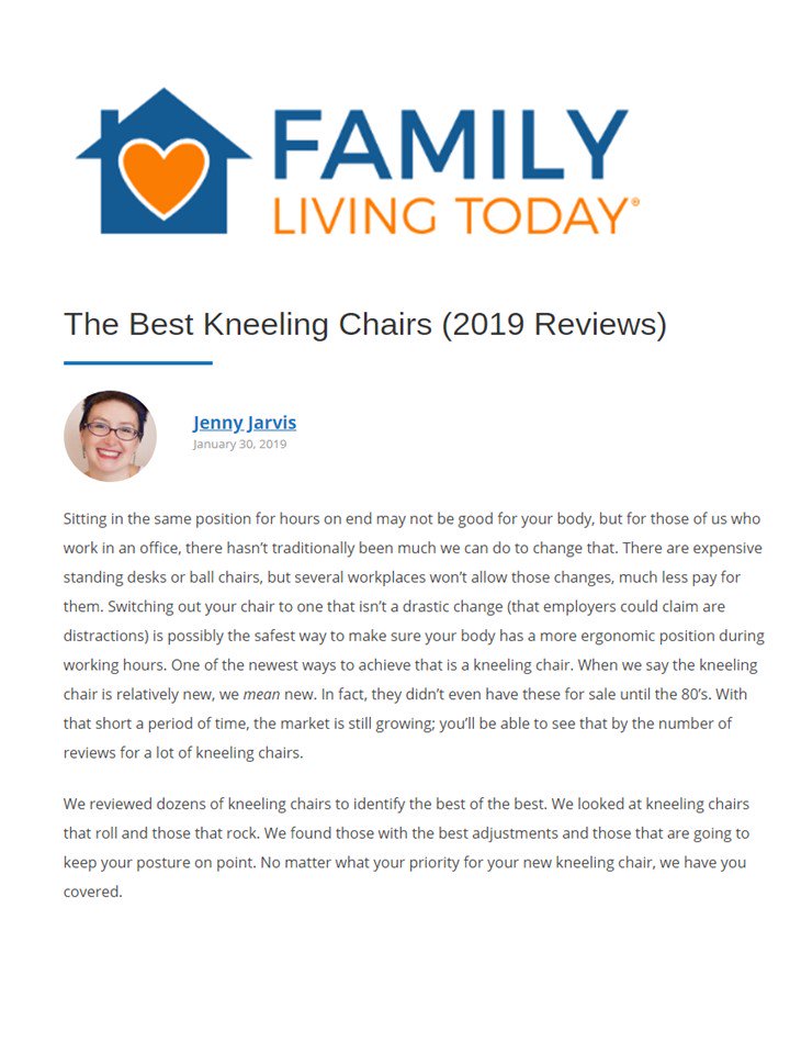 BossChairs's tweet photo. Congratulations to the BOSS B248 kneeling stool. Voted "Best for Budget" by Family Living Today. https://t.co/vxXHNZDmua
