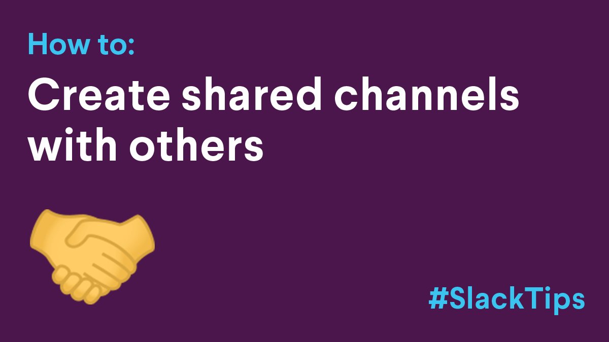 SlackHQ's tweet image. What new-new will you learn this year? Create shared channels to collaborate better with other organizations: bit.ly/2TI2XWI #SlackTips