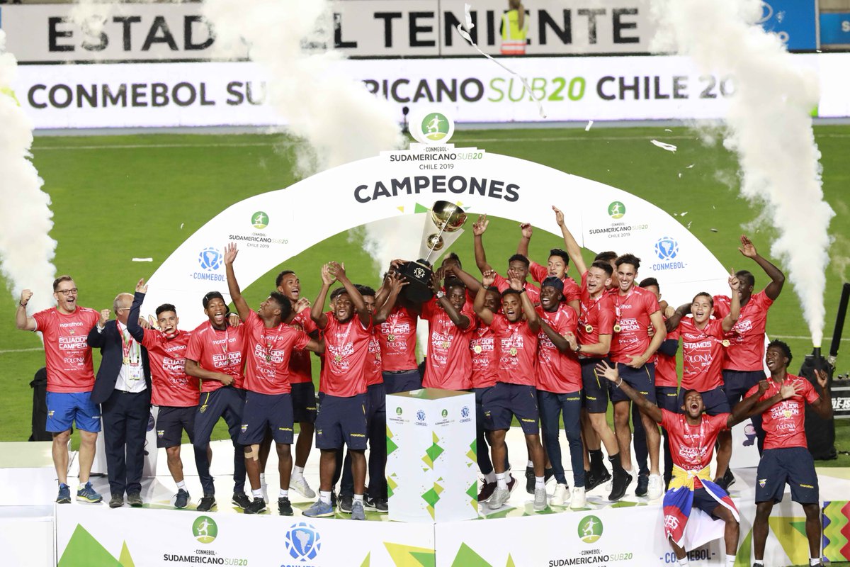 Chile nuevamente como palco de la fiesta del fútbol sudamericano.

📸 Échale un vistazo a las mejores imágenes de la gran jornada final del <a href="/Sub20Chile2019/">Sudamericano Sub 20 - Chile 2019</a> 

anfp.cl/galeria/1055/s…