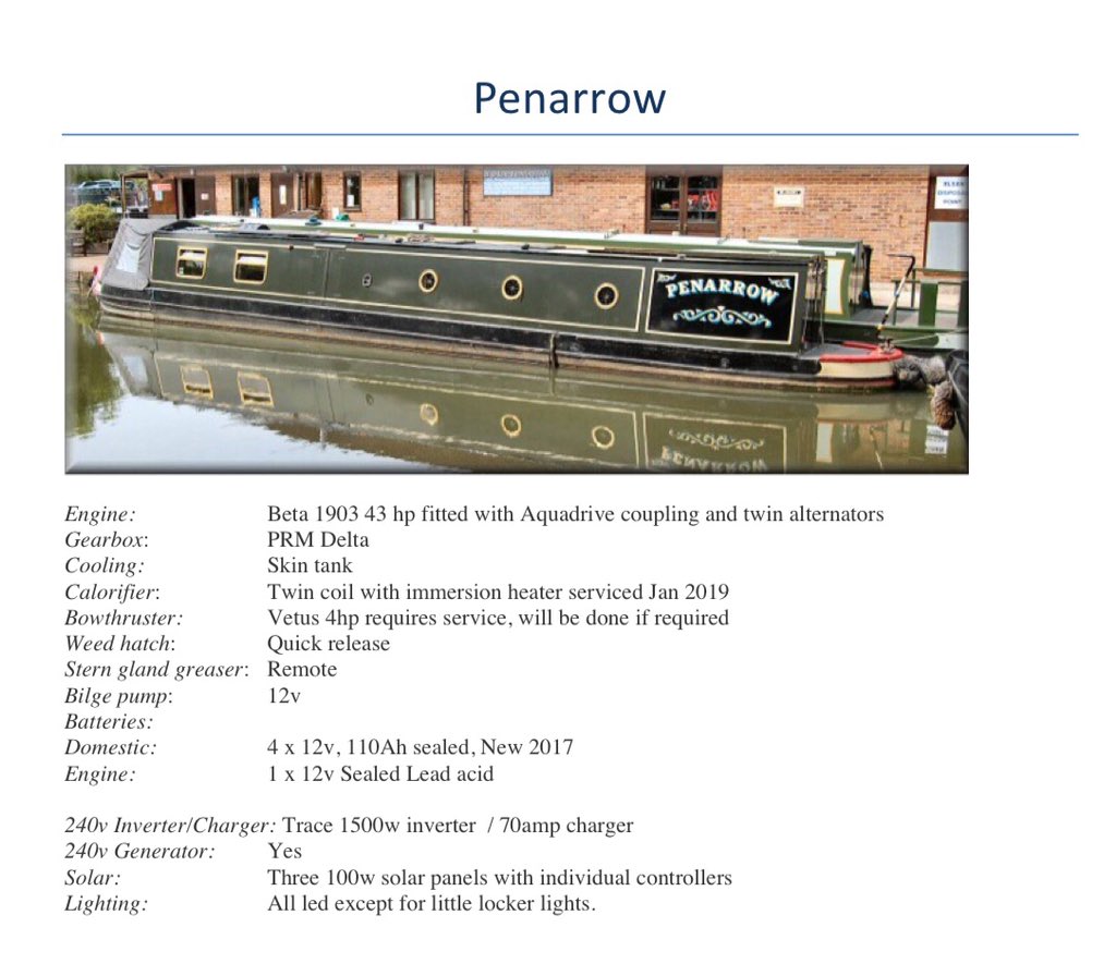 nbpenarrow's tweet photo. Penarrow is for sale 
Ideal for continuous cruising or just to live aboard 
Priced, for a Stowe Hill boat, at a reasonable £42k
I have all the original bills and documents plus the build photos https://t.co/Dg69V4eel3