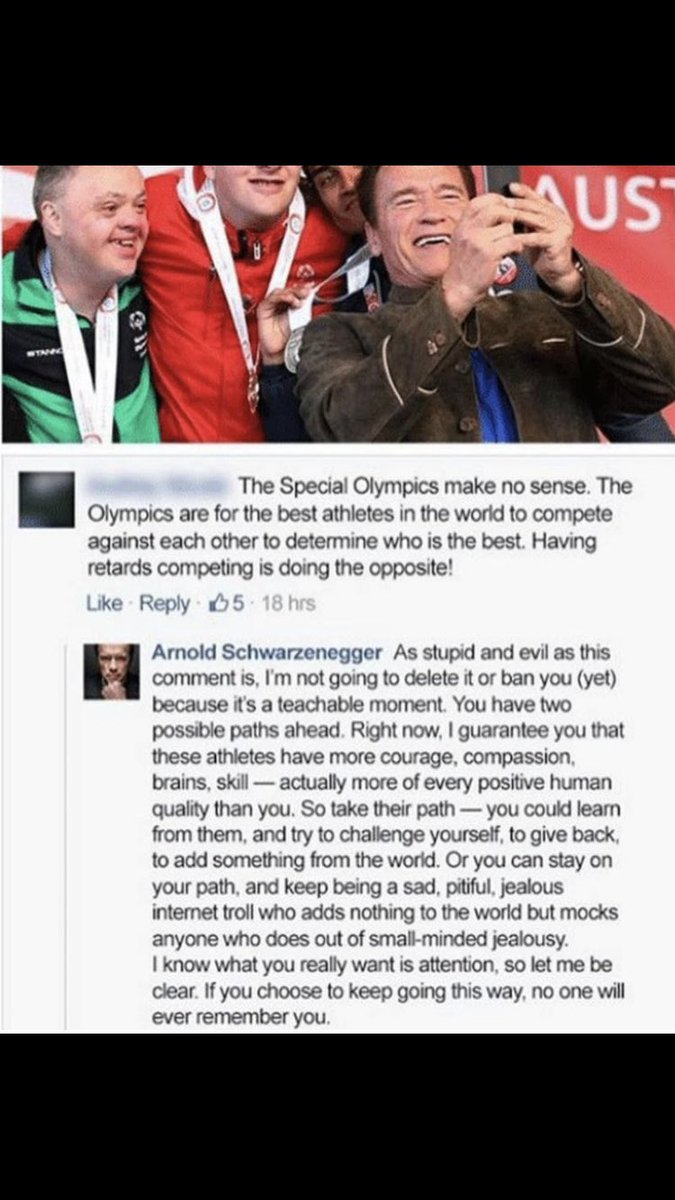 Em_H_2's tweet image. As if I couldn’t love @Schwarzenegger any more than I already do 💘 wise words Schwarz #weareallequal #inclusion #challengeperceptions #specialolympics