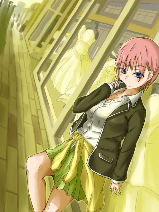 海斗さんがTwitterに投稿した中野一花(五等分の花嫁)のイラスト。