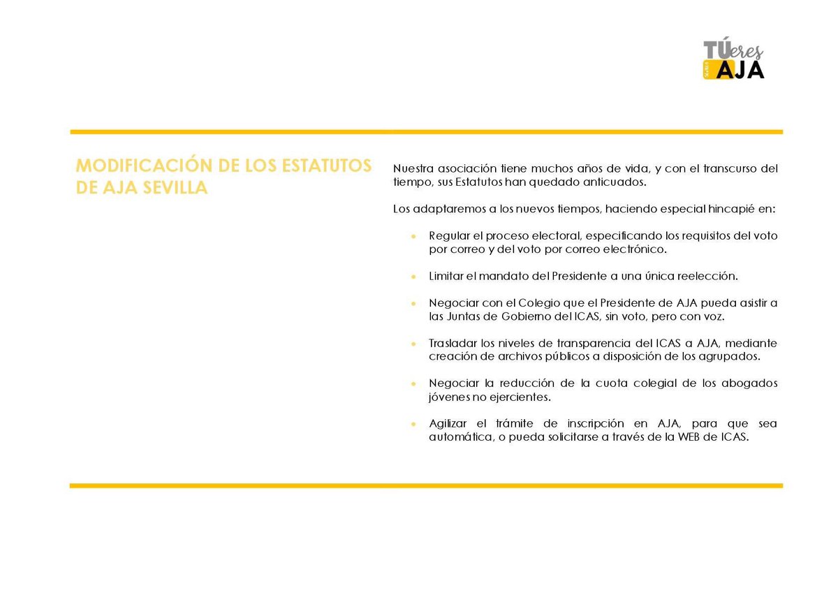 RENOVACIÓN: ninguna institución puede mantenerse inalterable a lo largo del tiempo. Adaptarse a las necesidades que surgen, y dar respuesta a las nuevas circunstancias, es fundamental. 

¡Por eso desde #tueresajasevilla optamos por la renovación!