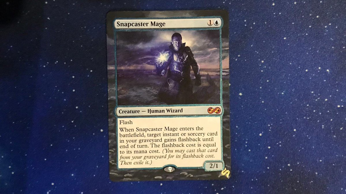 ShivanArt's tweet photo. Yesterday I made my first snapcaster ❤️ #mtg #paupergeddon #snapcaster #magicthegathering https://t.co/UfmNRmII15