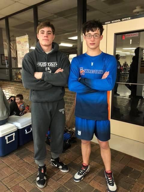 Congratulations on qualifying for the NSAA State Tournament.
GRHS Wrestler's: Conner H. (160) &amp; Hayden H. (152)