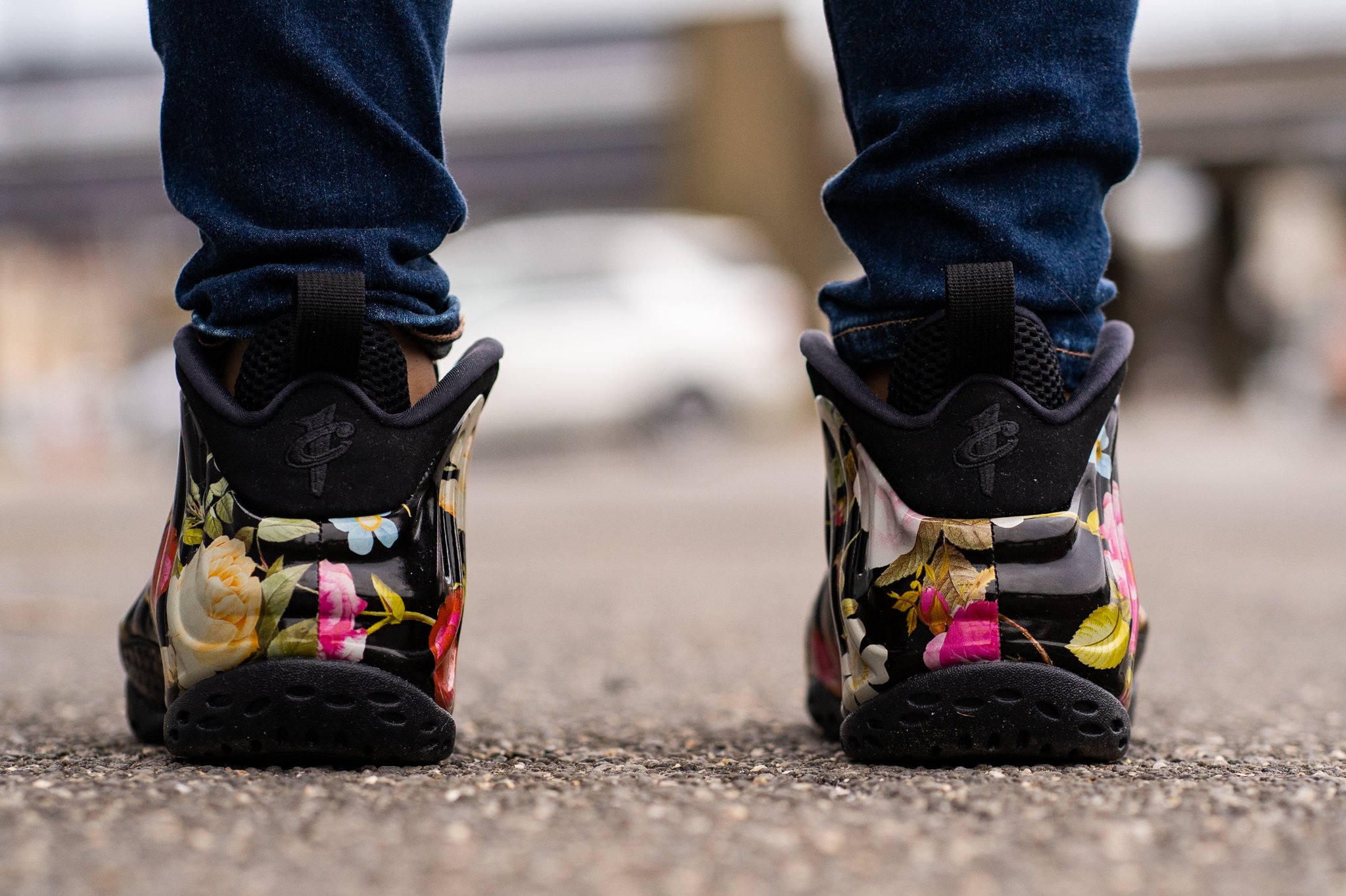 Mens floral foamposites best sale