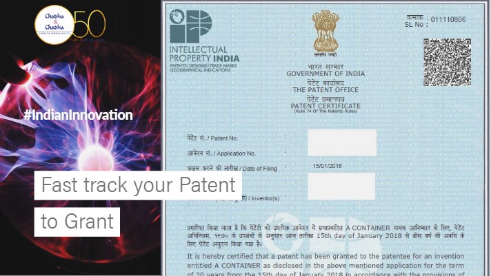 #IndianInnovation #SpeedofGrant #IndianPatentOffice
Our first #fasttrack Patent grant of 2019 in less than 13 months of filing Indian patent application, #IPOshining #patentapplications @chetanchadha @gpltrvd @Tarun_Gandhi @Shivarpita