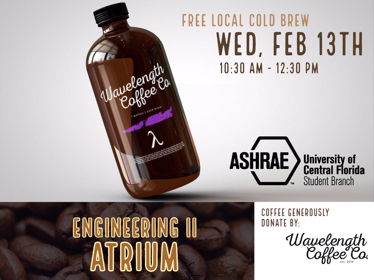 Make sure to visit us in the Engineering 2 atrium Wed, Feb 13th for FREE coffee and an update on what we’re doing this semester!