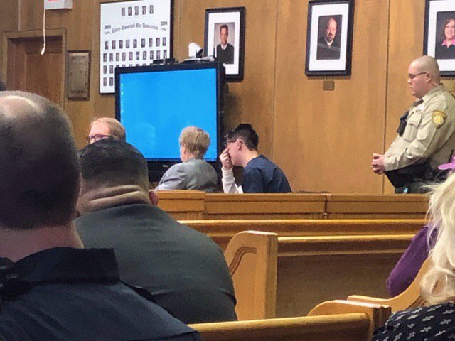 KVIIDrew's tweet photo. Testimonies being read out loud in court from family members of victims.@KVIIDrew  file:///var/mobile/Library/SMS/Attachments/0e/14/A6E2CB43-DBBC-46C0-86D9-7985D3E054D3/IMG_4523_944ad158959196a06a4cf81122629c50.jpeg https://t.co/nTa3GHjpm8