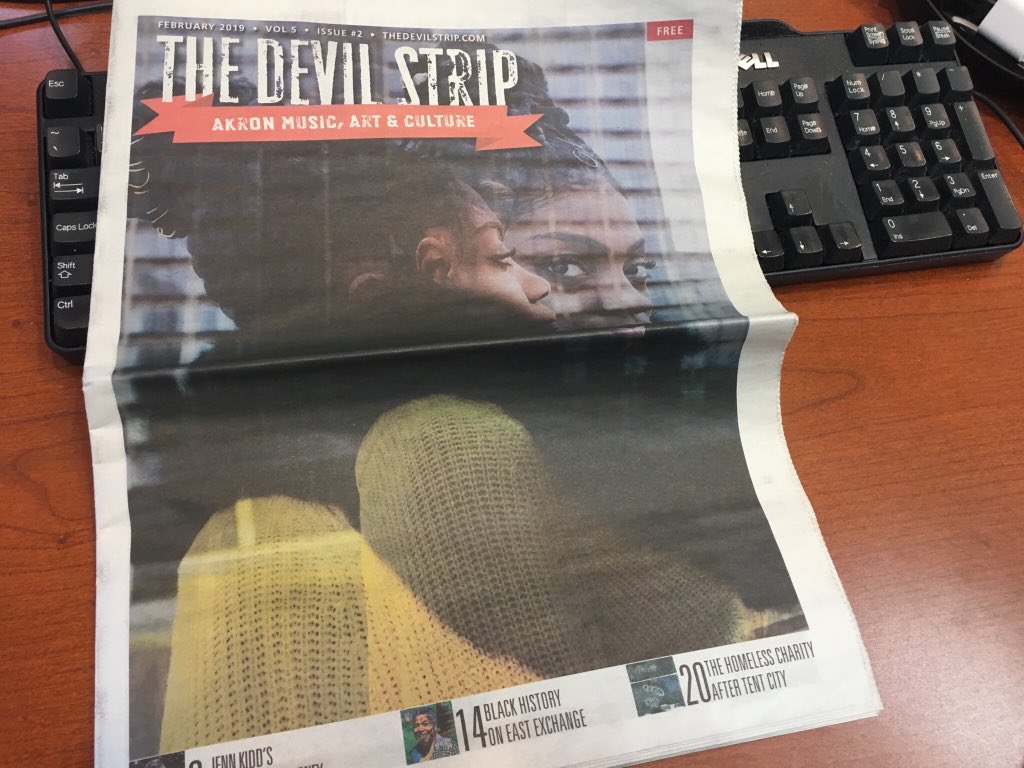 TaylorInst's tweet photo. Have you seen February’s issue of the @akrondevilstrip? The issue features two articles with ties to the Institute. The first article profiles Fawesome Foods, the project client for the Social Media Marketing class. The other is the latest @AkronPizza review. https://t.co/p0VJENpiE2