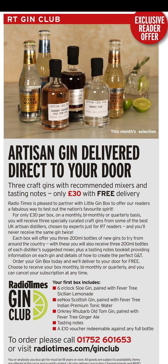 Orkney Gin Company (@orkneygin) on Twitter photo This week's Radio Times! Orkney Gin Rhubarb Old Tom featuring in the RT Gin Club!!
<a href="/RadioTimes/">Radio Times</a> <a href="/Orkneygin/">Orkney Gin Company</a> <a href="/FeverTreeMixers/">Fever-Tree Mixers</a> <a href="/eenoo/">Aaron Rathsack</a> <a href="/Littleginbox/">Little Gin Box</a> This week's Radio Times! Orkney Gin Rhubarb Old Tom featuring in the RT Gin Club!!
<a href="/RadioTimes/">Radio Times</a> <a href="/Orkneygin/">Orkney Gin Company</a> <a href="/FeverTreeMixers/">Fever-Tree Mixers</a> <a href="/eenoo/">Aaron Rathsack</a> <a href="/Littleginbox/">Little Gin Box</a>