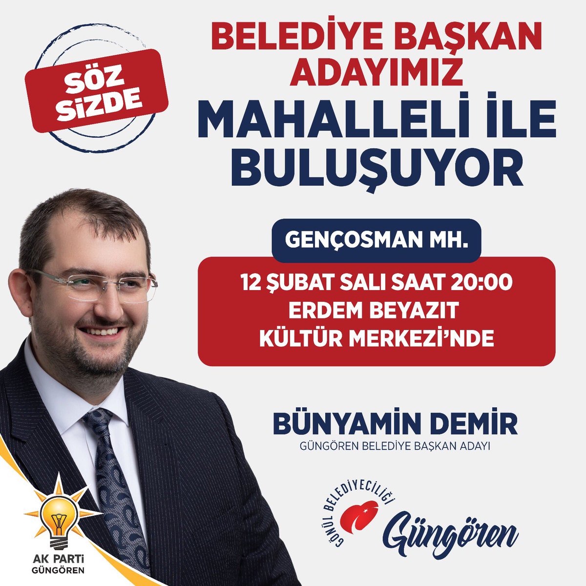 Fkarabulut63's tweet photo. Belediye baskan adayimiz @Bunyamindemirdr gencosmanli kardeslerimizle bulusuyor https://t.co/y5b9U6l0re