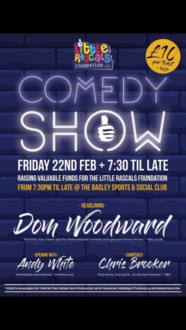 Comedy Night supporting our friends at <a href="/LittleRascalsFn/">Little Rascals Fdn</a>