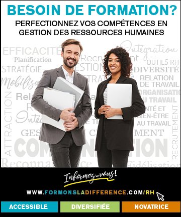 Besoin de formation en gestion des ressources humaines ?
Suivez ce lien :
bit.ly/2SGT1zr