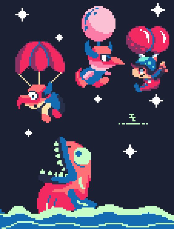 Jecox claro que sí on X: #Balloon Fight!! For #pixel_dailies