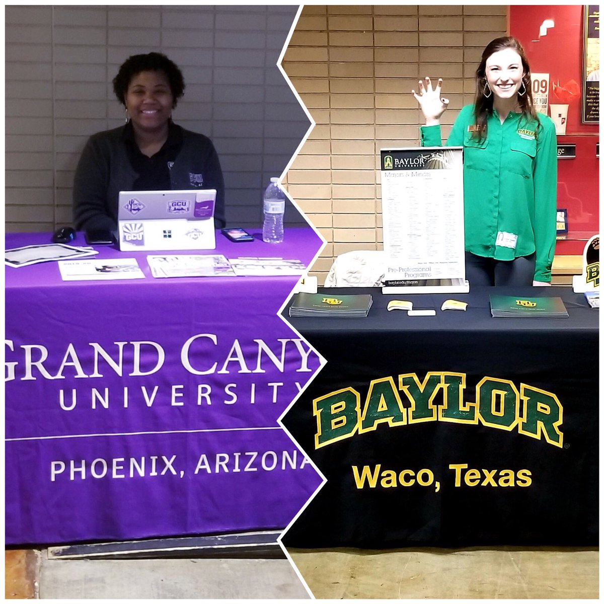 JPIIHSGandC's tweet photo. Thanks to Dominique from @gcu and Emily from @beabaylorbear for visiting our awesome students!  #Cardinals2College https://t.co/vLXQ0a7YCl