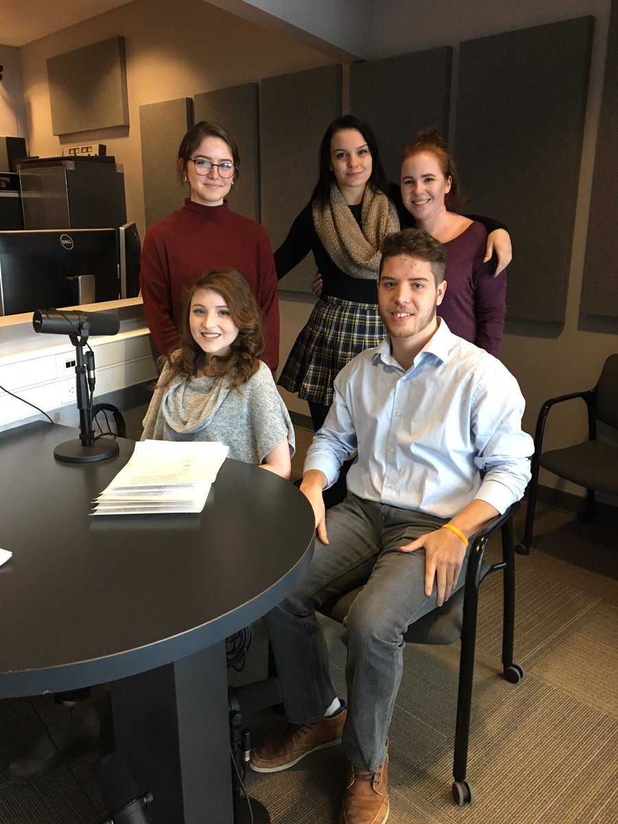 And they’re off! Our first year <a href="/durhamcollege/">Durham College</a> Journalism - Mass Media students are on-air on @dcsiriotradio for the first time. Great job everyone! You made me proud.