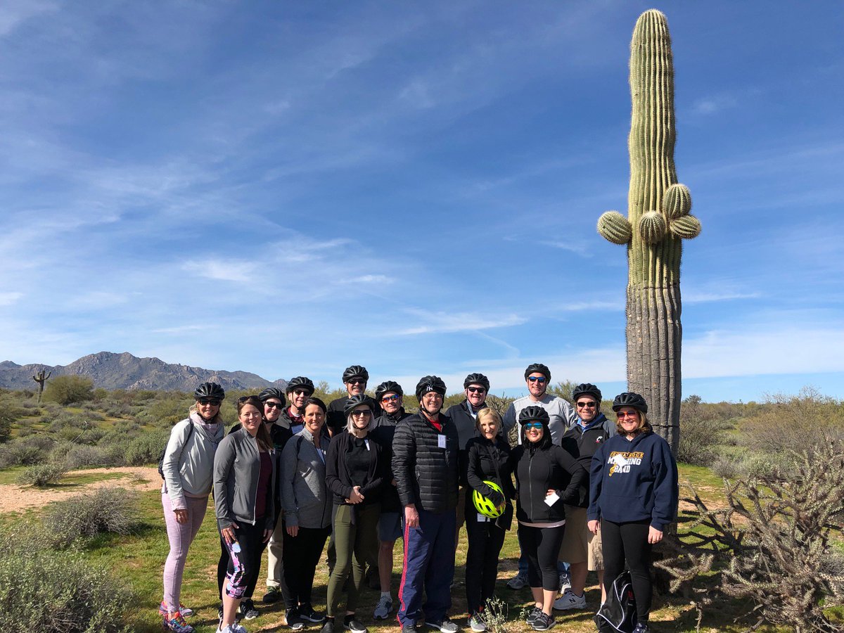 What a great picture from the scenic road biking tour yesterday at #spretail19