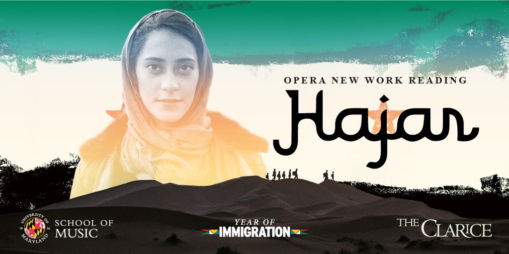 TerpsMusic's tweet photo. As part of #UMD's #YearofImmigration, @MDOperaStudio presents @emgcomposer's new opera HAJAR, a modern tale of a Syrian refugee mother and her son trying to reach safety in America. Friday, 2/15 @TheClariceUMD, free admission. https://t.co/VV2RCDi3cv https://t.co/ZaXGhbMbEB