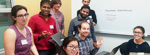 CyVerseOrg's tweet photo. Want to use #container technology to build and deploy workflows? Join us at #ContainerCamp March 6–8 @BIO5 @UAresearch: https://t.co/q09nOLplJF New this year: hands-on time for your project and how to use containers interactively. @swcarpentry @datacarpentry @ResBazAZ https://t.co/7qCX1aieRb