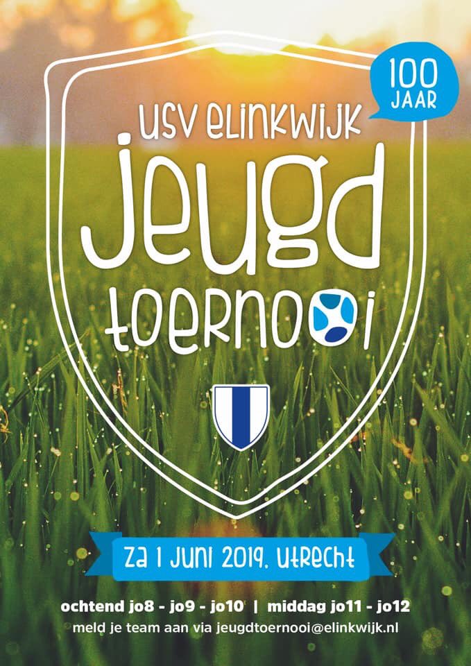 Schrijf je nu in voor het jeugdvoetbaltoernooi ter ere van de 100e verjaardag van <a href="/Elinkwijk/">USV Elinkwijk</a> Op 1 juni plezier en voetbal in #utrecht #zuilen Komt allen!