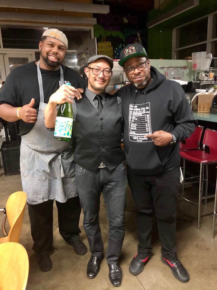 Wine &amp; great food with <a href="/JarobiWhite/">Jarobi White</a> 🍷