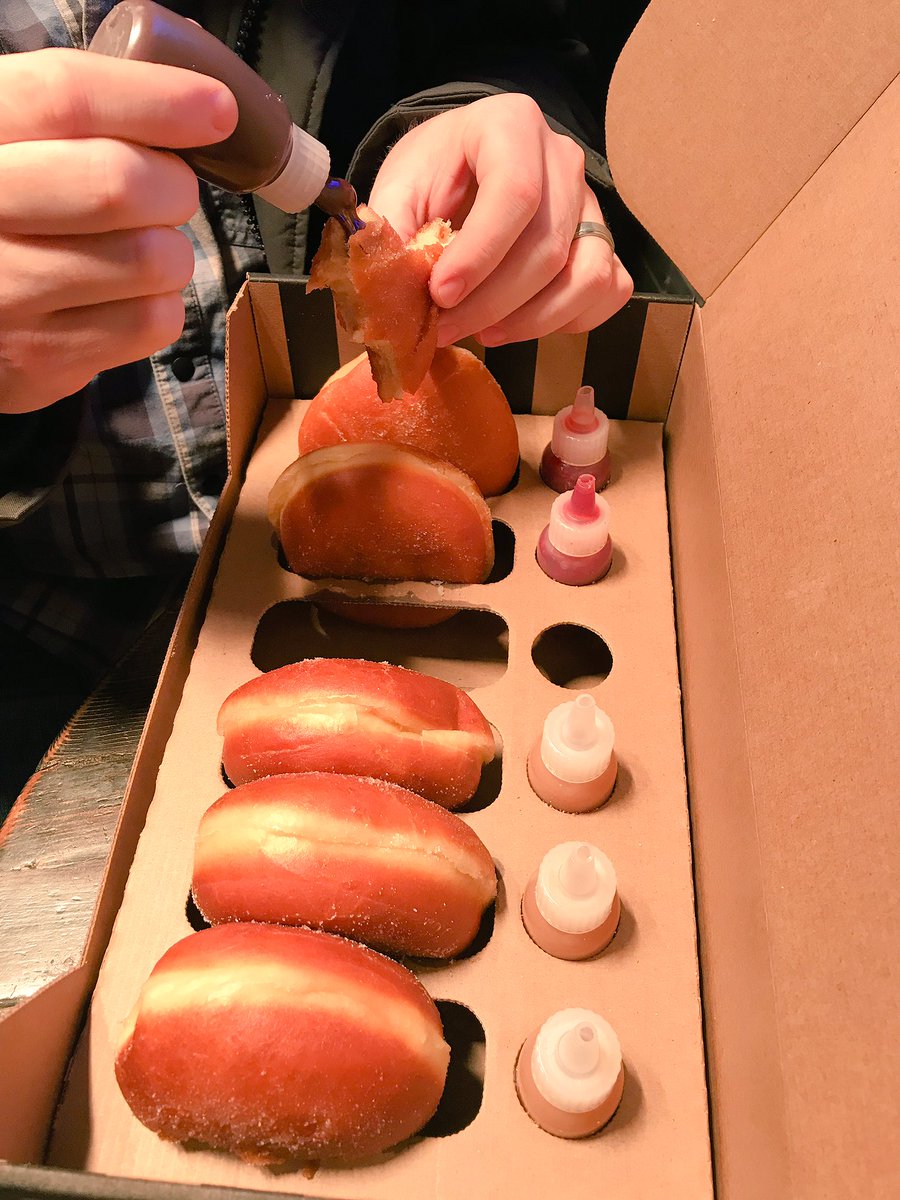 What does one do for comfort when it unexpectedly starts sleeting in Chicago? Small batch donuts from <a href="/BomboBar/">BomboBar</a>