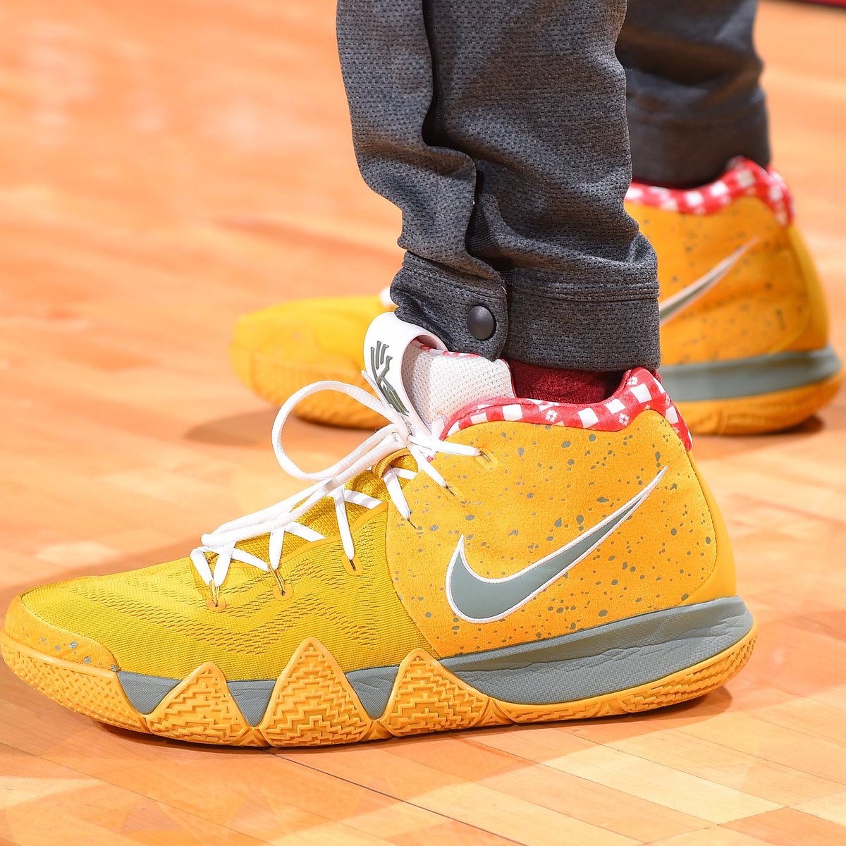 kyrie 4 yellow lobster