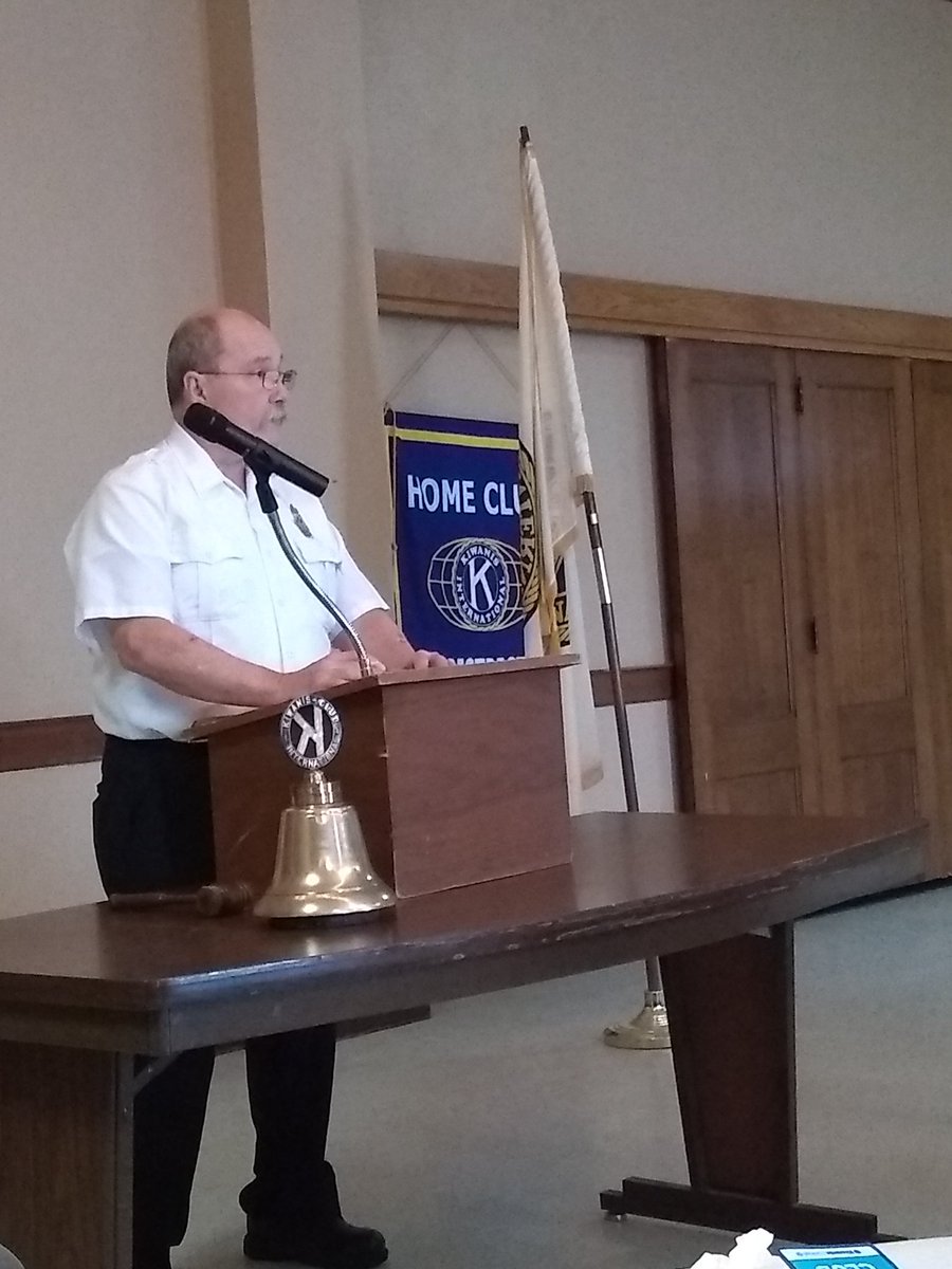 Thanks to Storm Lake Fire Chief, Mike Jones, for coming and speaking to the club today about the department, what it takes to become a certified firefighter, and also the types of calls it has responded to over the past year.