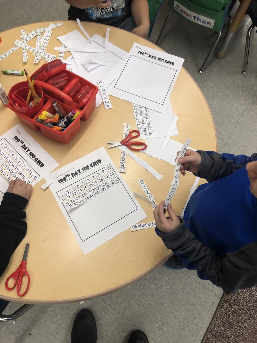 Corrine_Geiger's tweet image. 100th day of school! I am so proud of my students &amp;amp; all the amazing things they have learned this year #100DaysSmarter We did some fun activities today including making a 💯 necklace, 💯 cup tower💯 puzzle &amp;amp; writing 💯 words we have learned this year #SASDNext #SASD_EMC