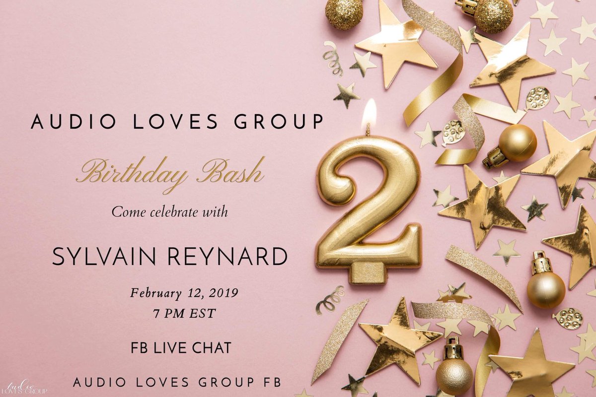 SRFansPortugal's tweet photo. Alinham em mais uma festa?
@sylvainreynard vai estar à vossa espera para mais uma conversa! Juntem-se ao grupo Audio Loves para celebrar o seu segundo aniversário! 🎉
AUDIO LOVES GROUP FB
https://t.co/UOmoS7XaKC
#AudioLoves #AudioLovesFB #BirthdayBash https://t.co/1wgX1IVyDq