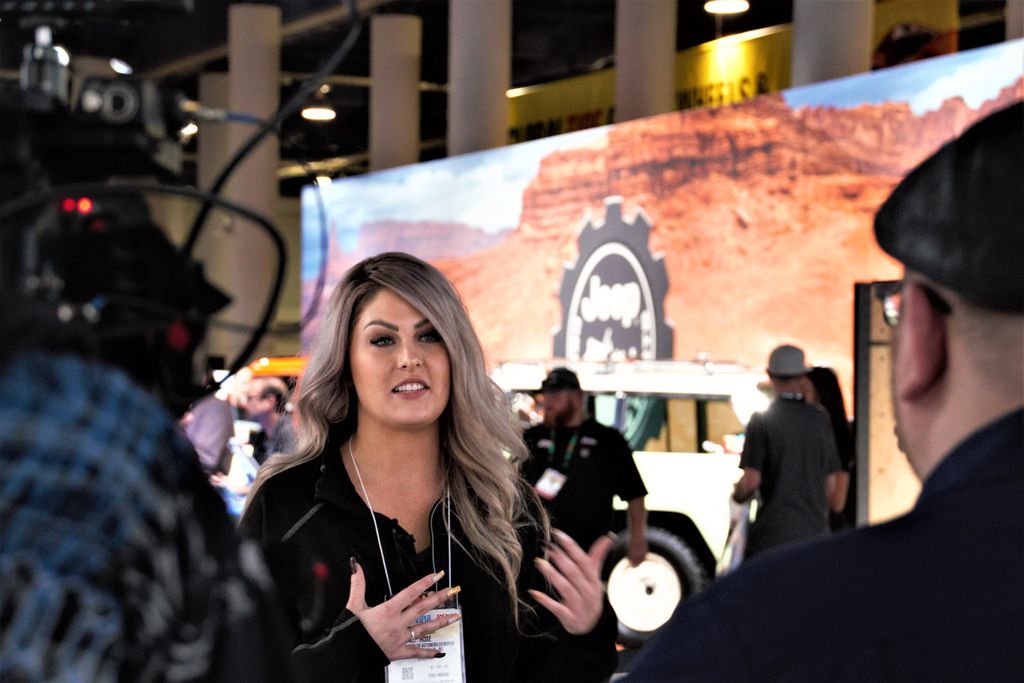 graveyardcarz's tweet photo. Allysa excited in anticipation for #Mopar to reveal its big #SEMAShow2018 secret! Watch the unveiling tomorrow at 9/8c on #MotortrendTV! #MoparOrNoCar #GraveyardCarz #Mopar4Life #MoparNation #Dodge #Mopar https://t.co/FfQVWSGDM6