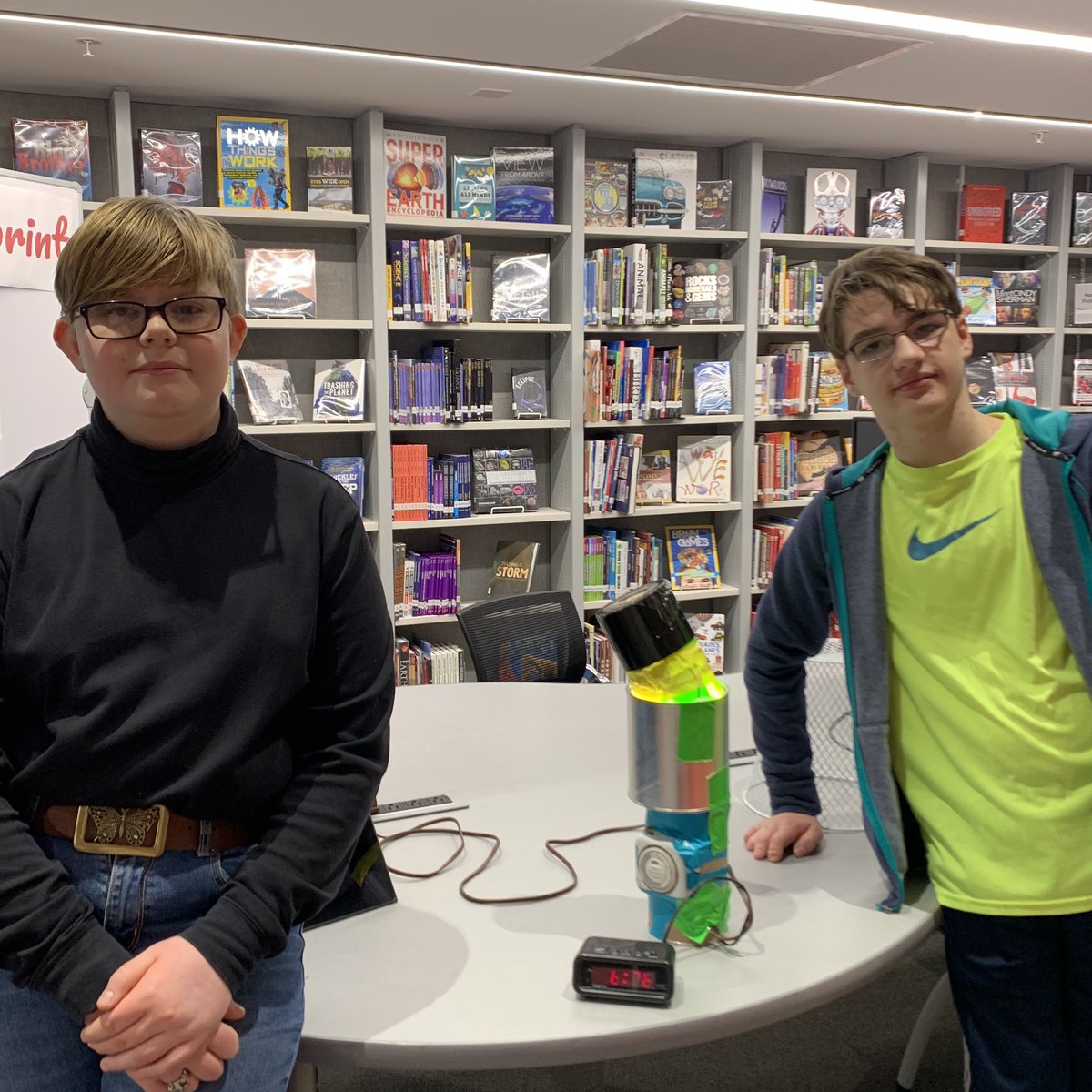 Shark Tank in 7th grade social studies.🦈 Students creating products that solve real-world problems and figure out the costs and benefits. So impressive! <a href="/tsamorian/">Tom Samorian</a> @cybulski_chris <a href="/109Shepard/">@109Shepard</a> #engagesms #Engage109