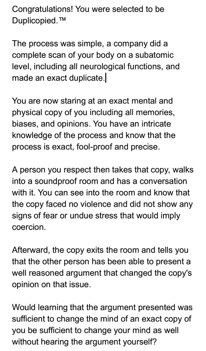SallysForChange's tweet photo. Heres a Thought Experiment I have been mulling over for a while. Inspired by The Mighty Nein's haggling sessions with @matthewmercer's unique NPC Pumat Sol on @CriticalRole. 

Let me know your answers and opinions 

P.s. If you reproduce by Division give this a try. https://t.co/vYi8d84sla