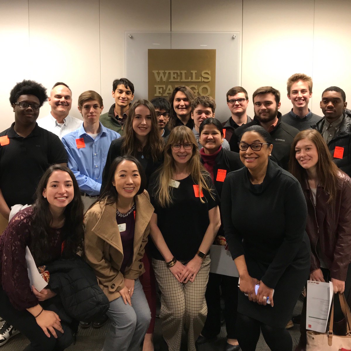 Today, members of the @UNCC_CCI Learning Community and some of our staff, participated in a <a href="/WellsFargo/">Wells Fargo</a> Job Site Tour during which they learned more about the bank, its mission and opportunities for our talented graduates and interns.