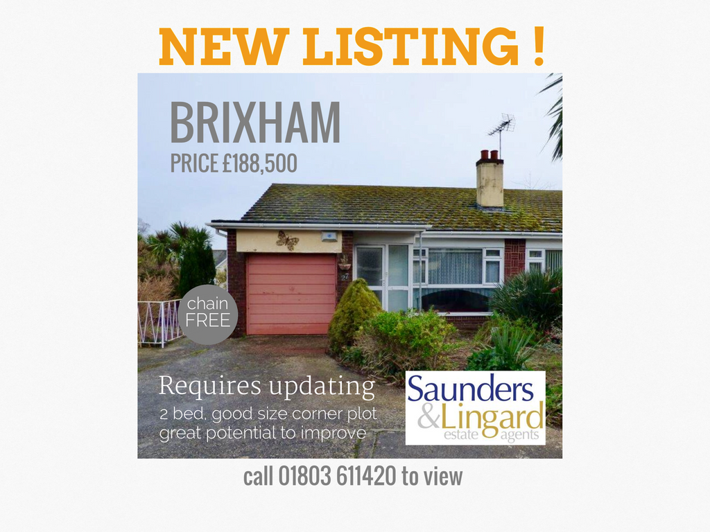 Looking for a small project? This could be for you...new listing in Brixham... be one of the first to view, call us NOW on 01803 611420 #brixham #property #sales #devon #improvements #home #bungalow #project